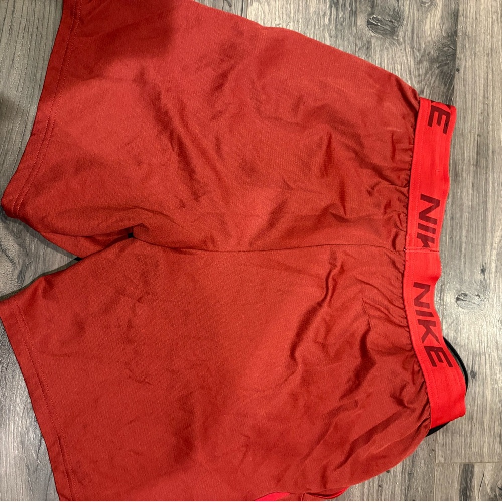 Nike Men's Athletic Red Shorts